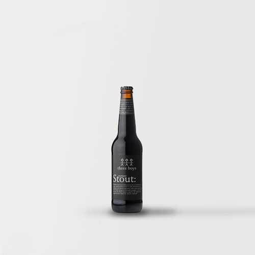 Three Boys Oyster Stout,  500ml