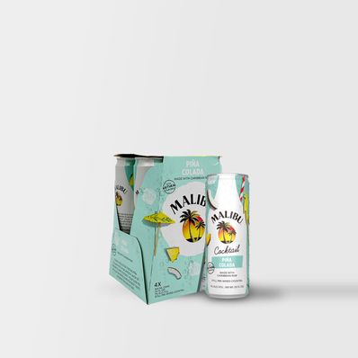 Malibu Pina Colada,  4 x 250ml