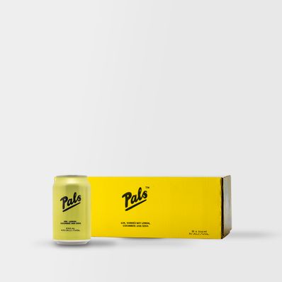 Pals Gin  Hawke's Bay Lemon  Cucumber and Soda,  10 x 330ml