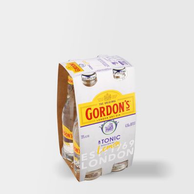 Gordons Gin and Tonic,  4 x 250ml