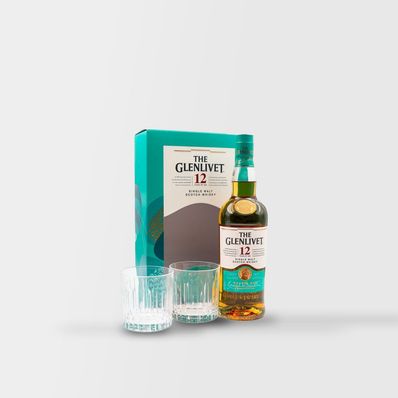 The Glenlivet 12 Year Old Single Malt Whisky,  700ml (2 glasses)