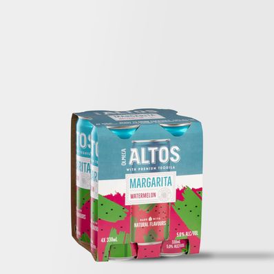 Altos Margarita Watermelon 4 x 250ml