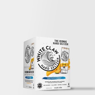 White Claw Mango Hard Seltzer, 4 x 355ml