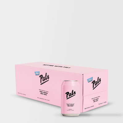 Pals Vodka Pink Lemon And Soda, 10 x 330ml