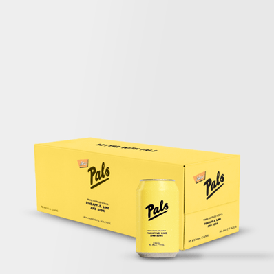 Pals Yellow Pineapple and Lime 10 x 330ml