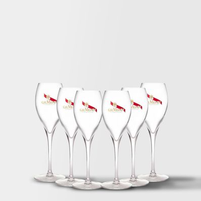 Mumm Champagne Flutes, 6 Pack