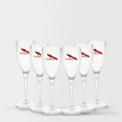 Mumm Champagne Flutes, 6 Pack