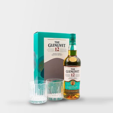 The Glenlivet 12 Year Old Single Malt Whisky,  700ml (2 glasses)