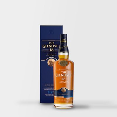 The Glenlivet Single Malt 18 Year Old Scotch Whisky, 700ml