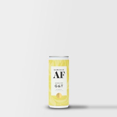 Curious AF classic G&T, 4 x 250ml