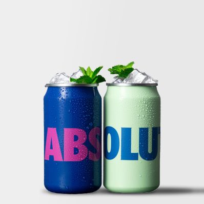 Absolut Vodka Twinpack Cans